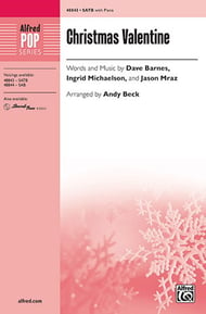 Christmas Valentine SATB choral sheet music cover Thumbnail